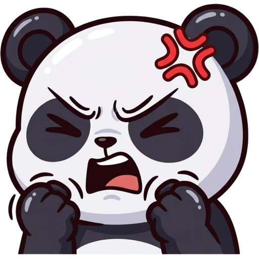 Angry Panda – free Cute Twitch emote