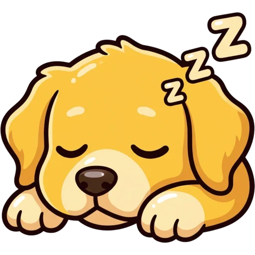 Sleepy Dog – free Cute Twitch emote