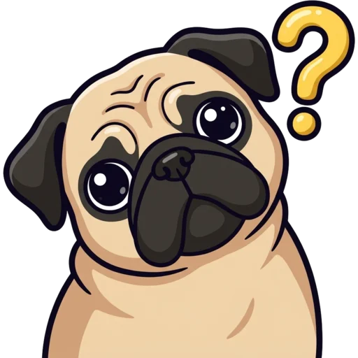 Pug photo turned into an emote
